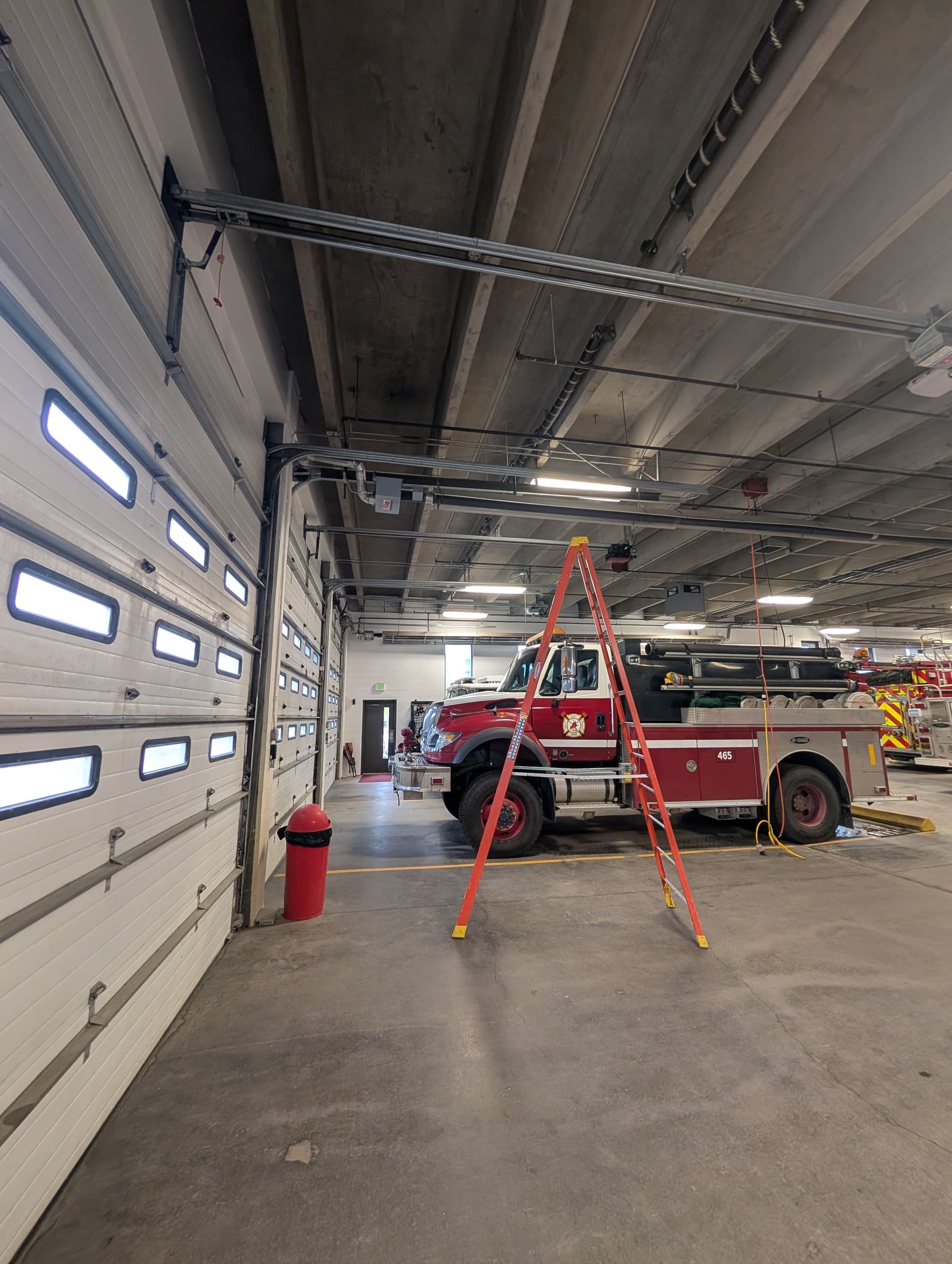Cable Replacement on a Commercial Door at East Grand Fire image