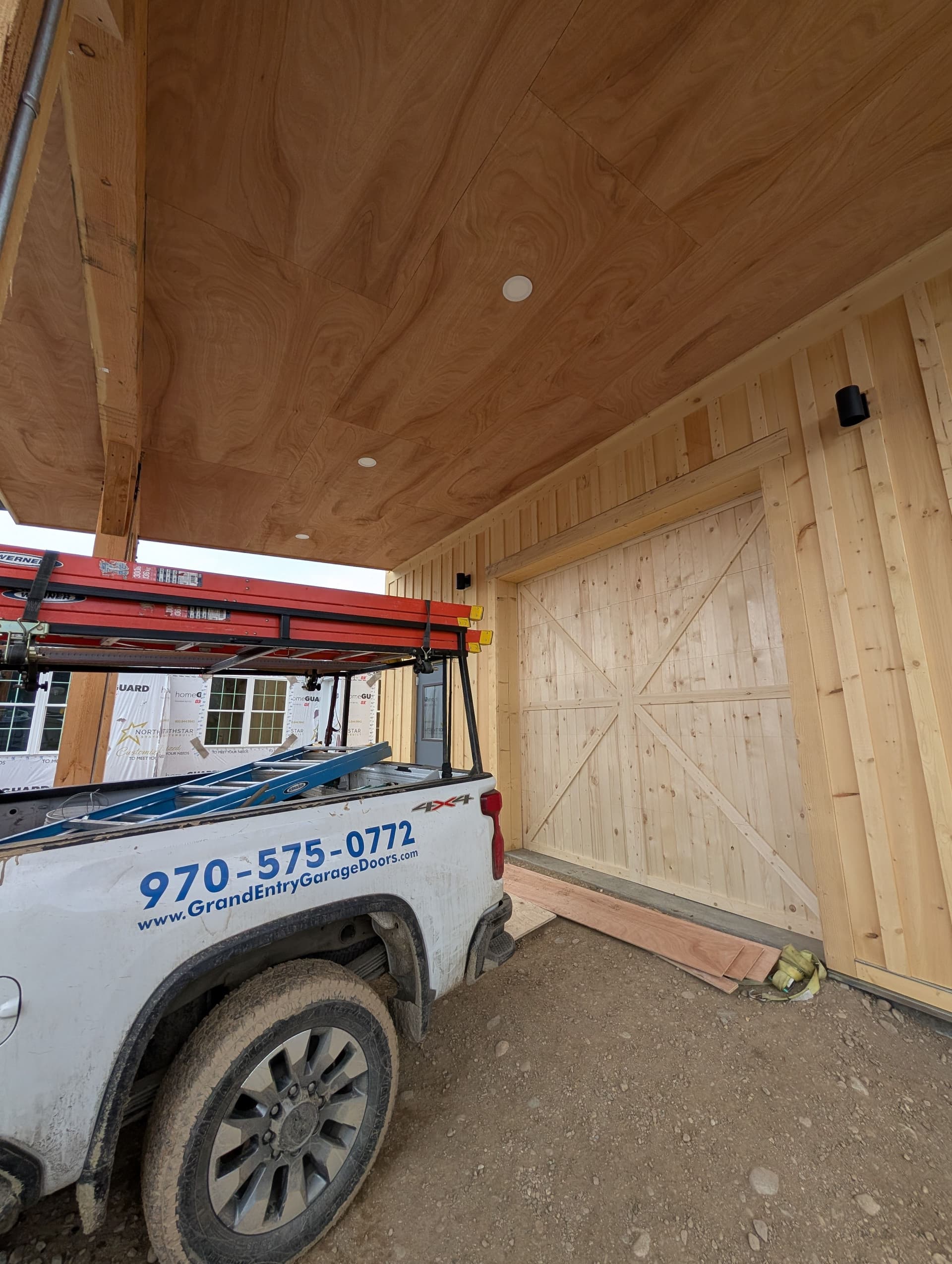 Custom Garage Door Installation at Grand Lake Makers Space