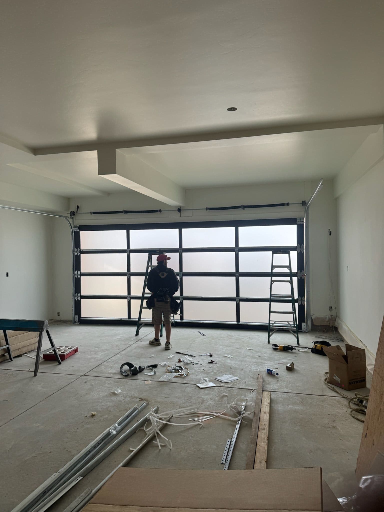 Stunning Full View Garage Door Installation image