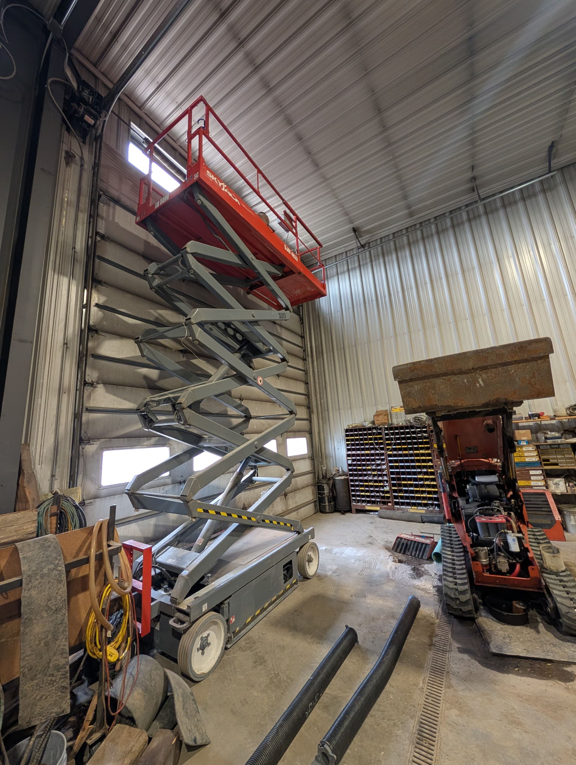 Spring Replacement on a 16x16 High-Lift Commercial Garage Door image