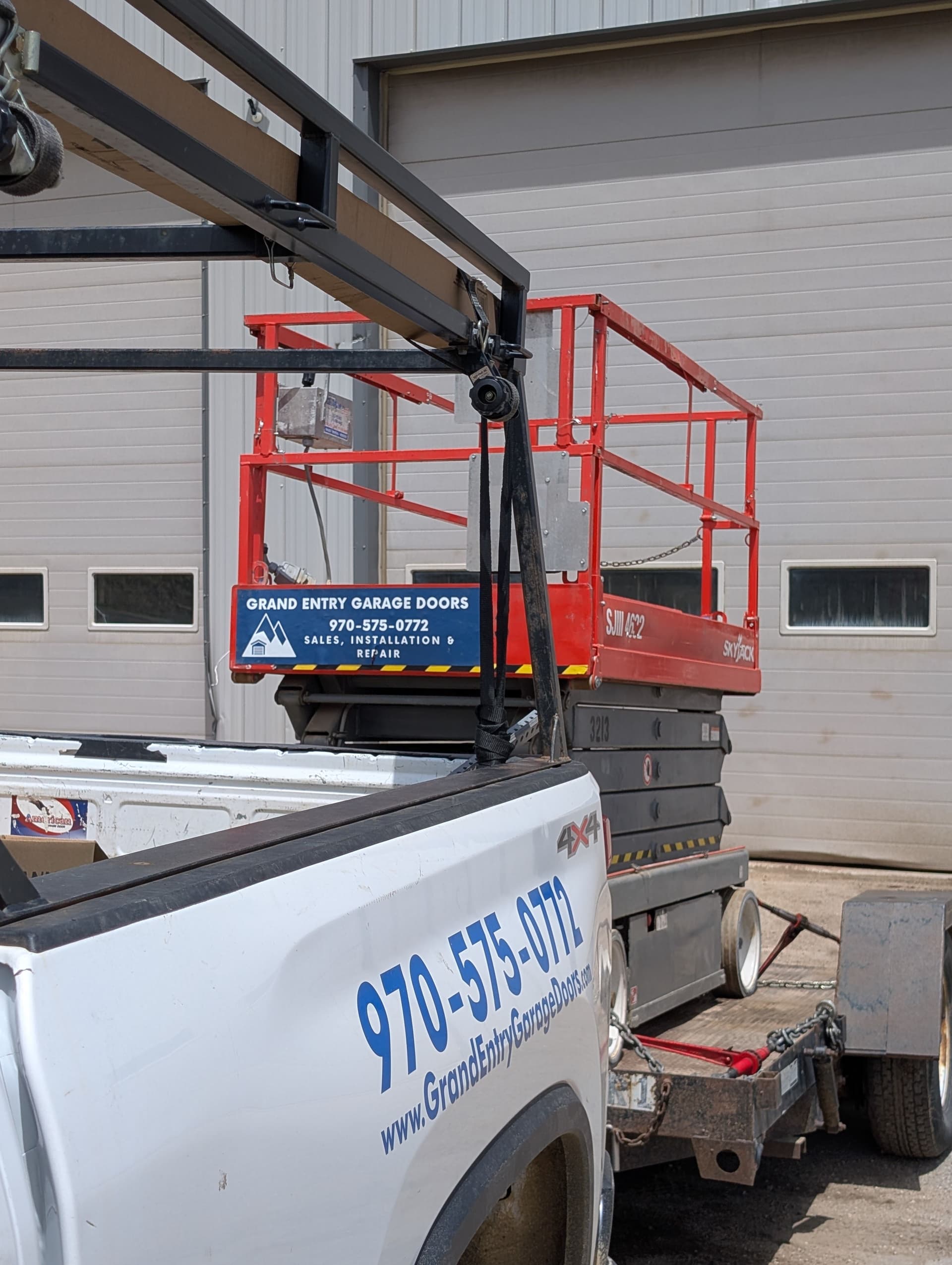 Gallery photos for Spring Replacement on a 16x16 High-Lift Commercial Garage Door: Image #3